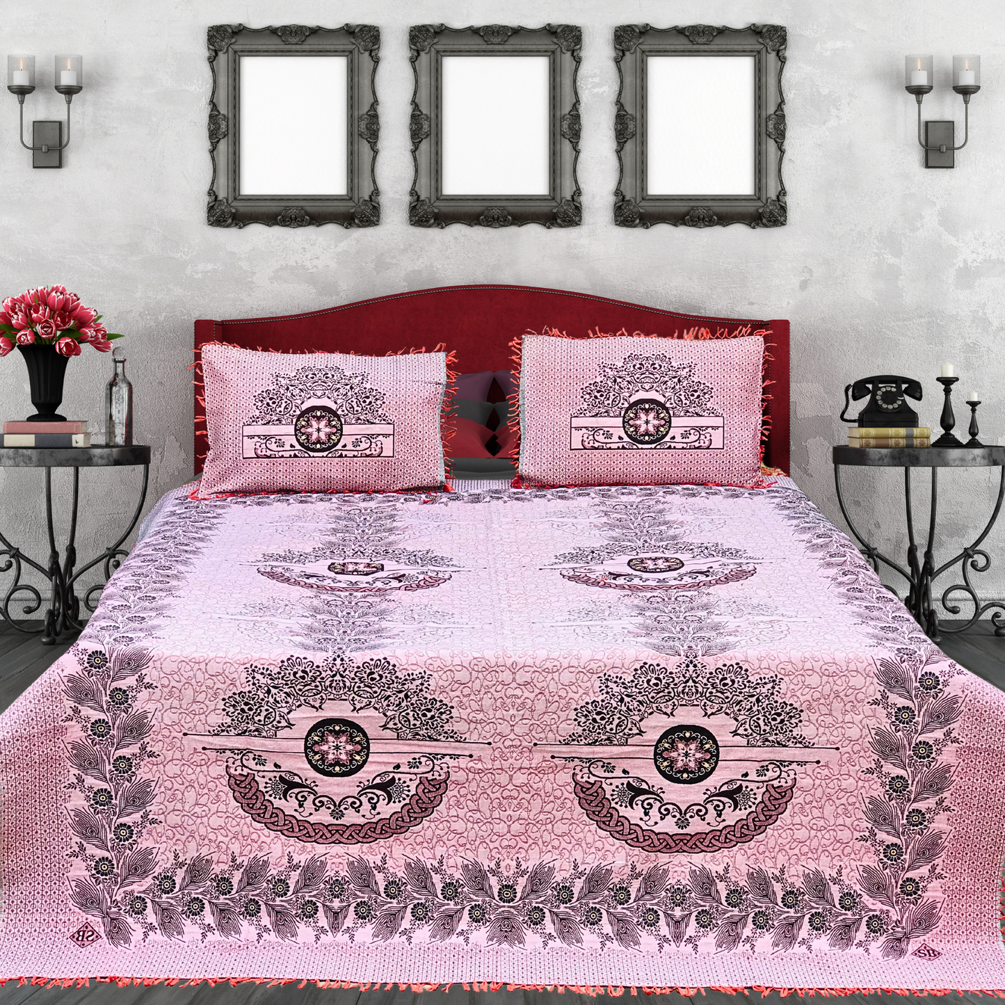 Pink Signature Cotton 3-Pc Bedsheet Set – Your Ultimate Sleep Upgrade