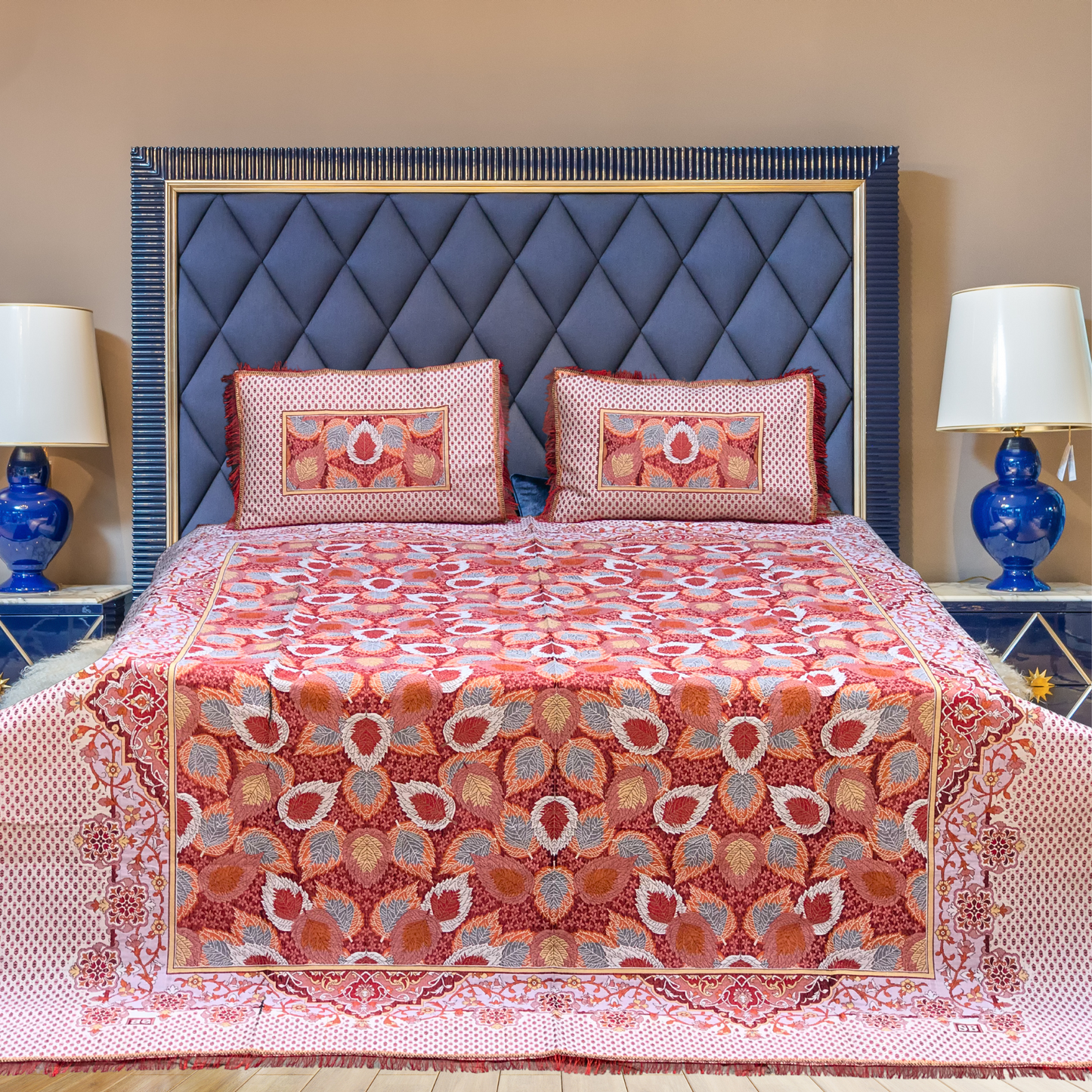 3PC Red Breeze Fancy Bedsheet – Wedding & Home Luxury