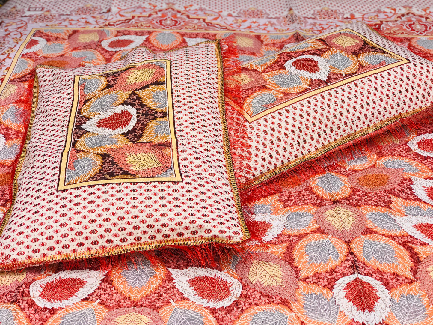 3PC Red Breeze Fancy Bedsheet – Wedding & Home Luxury