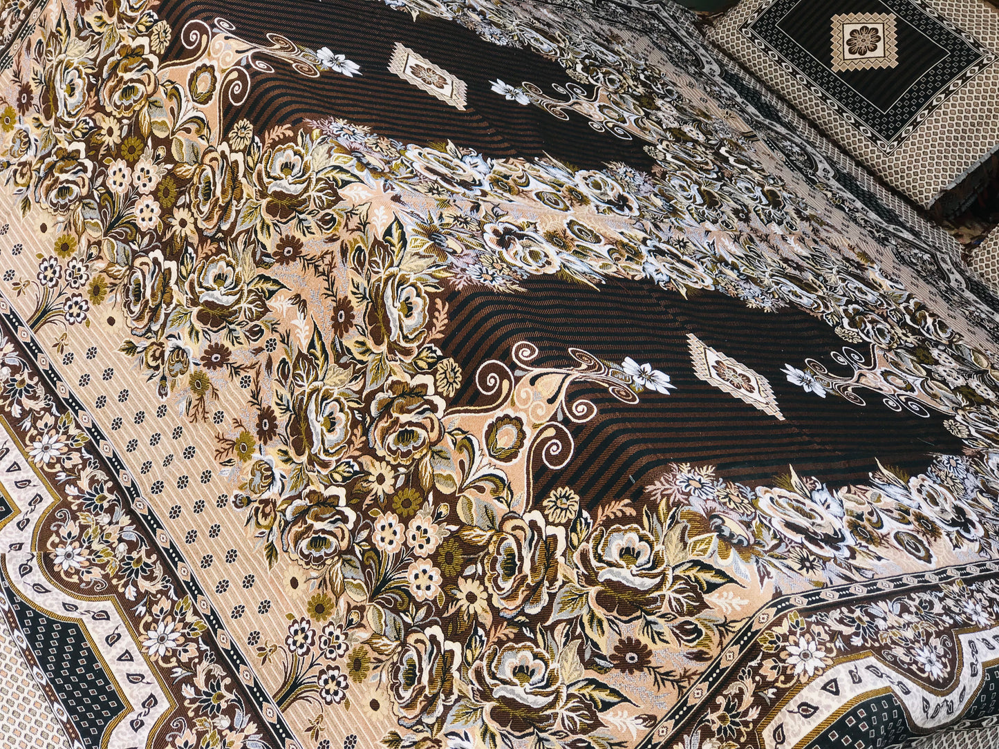 Brown Diamond Grace 3PC Cotton Bedsheet – Luxurious Comfort for Every Home