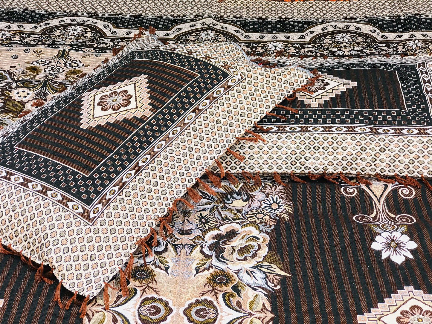 Brown Diamond Grace 3PC Cotton Bedsheet – Luxurious Comfort for Every Home