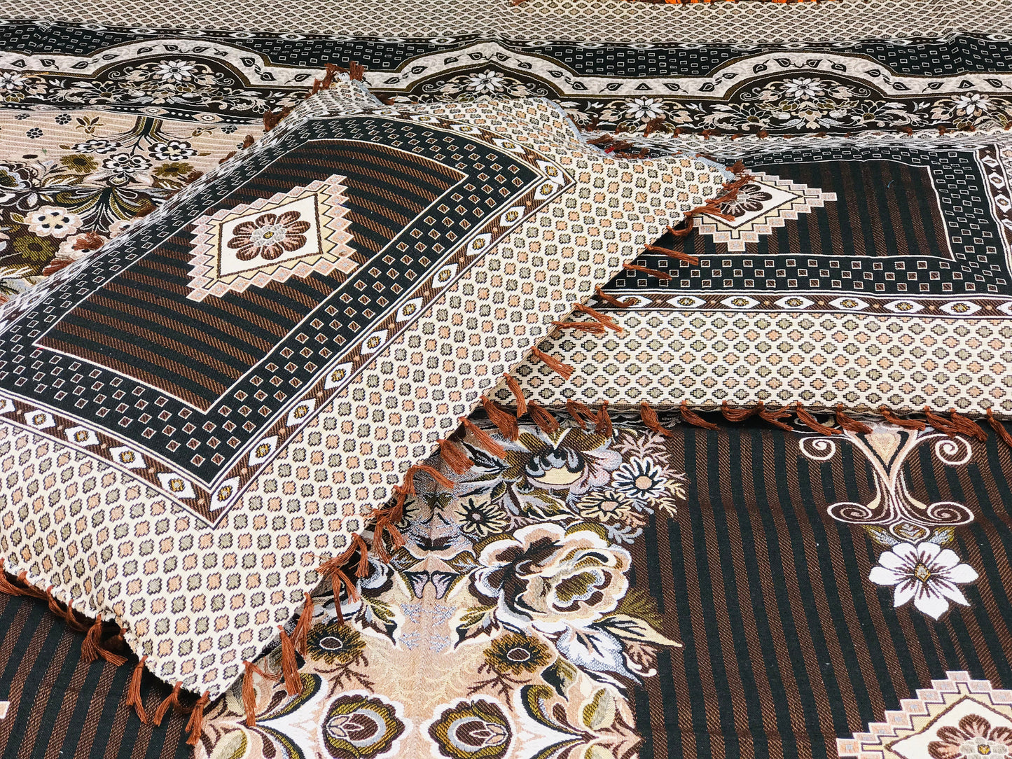 Brown Diamond Grace 3PC Cotton Bedsheet – Luxurious Comfort for Every Home
