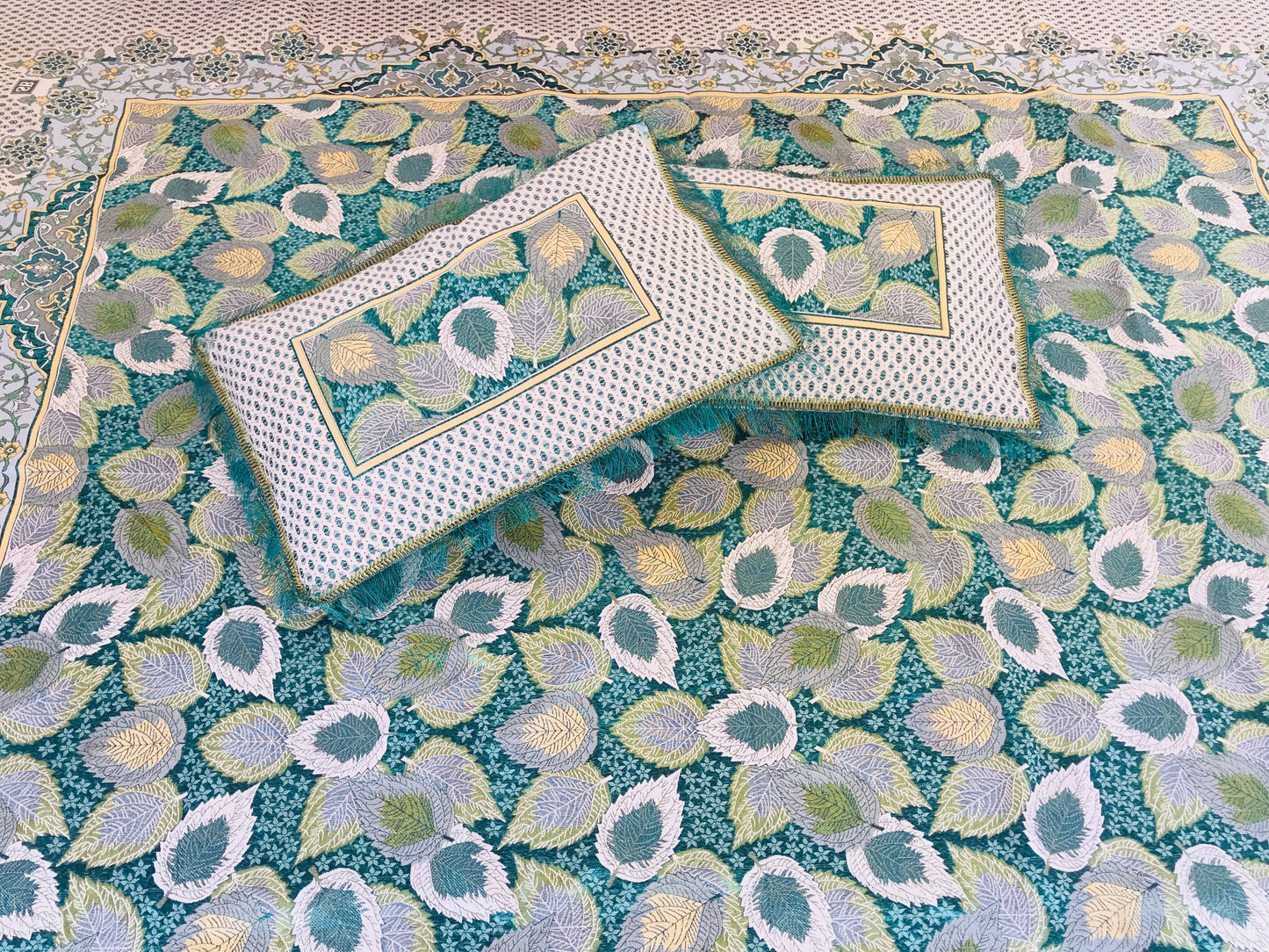 3PC Green Breeze Fancy Bedsheet – Wedding & Home Luxury