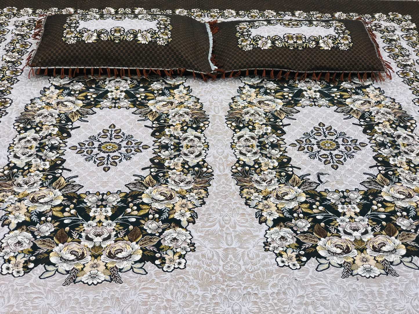 SOTI Brown Cotton A1 3PC Bedsheet – Where Luxury Meets Comfort