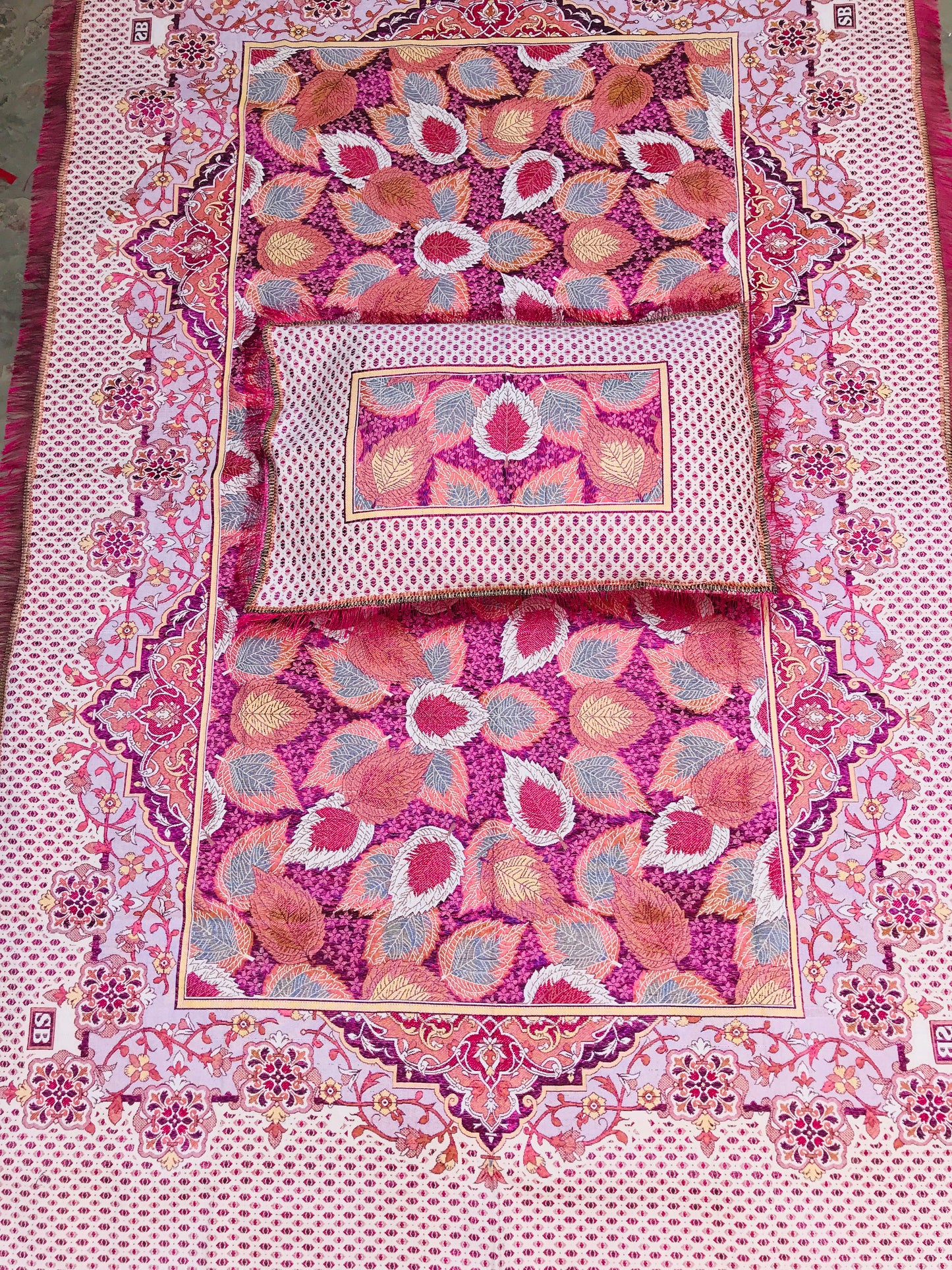 3PC Pink Breeze Fancy Bedsheet – Wedding & Home Luxury