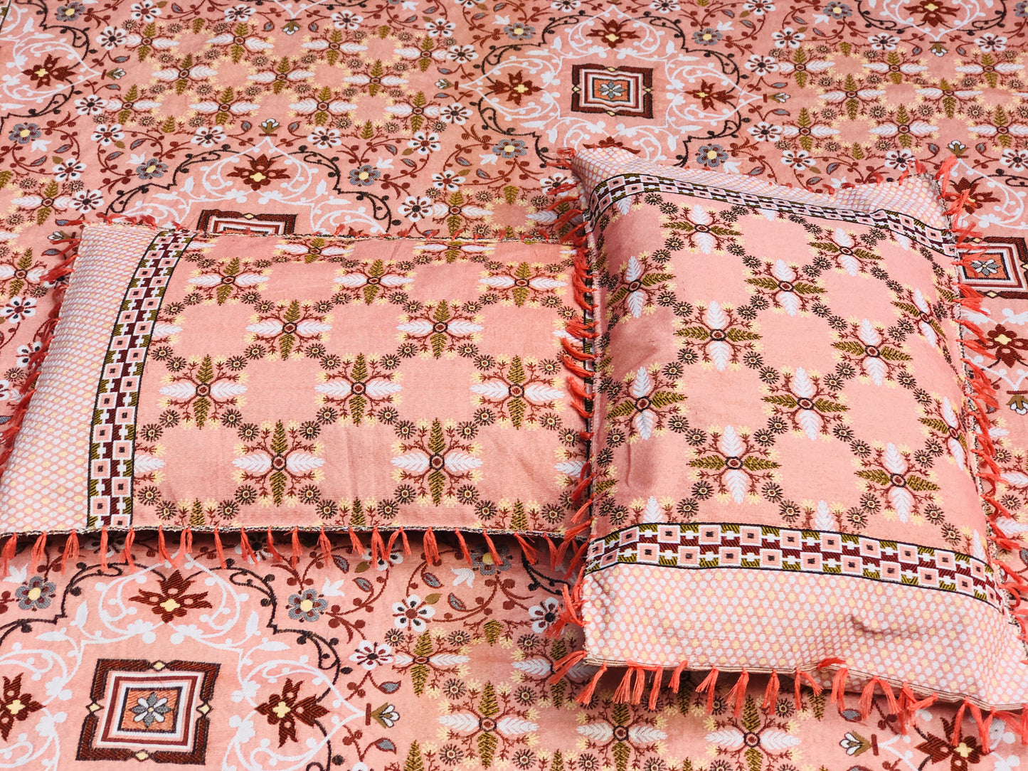 SOTI Red Jumbo Cotton Mattress 3PC Bedsheet – Premium Fit, Ultimate Comfort