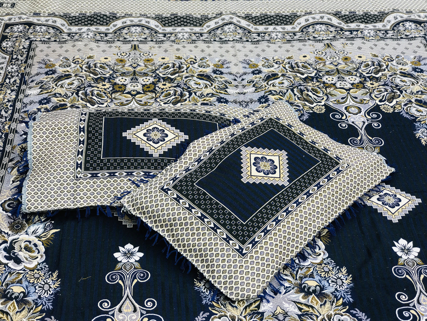 Blue Diamond Grace 3PC Cotton Bedsheet – Luxurious Comfort for Every Home