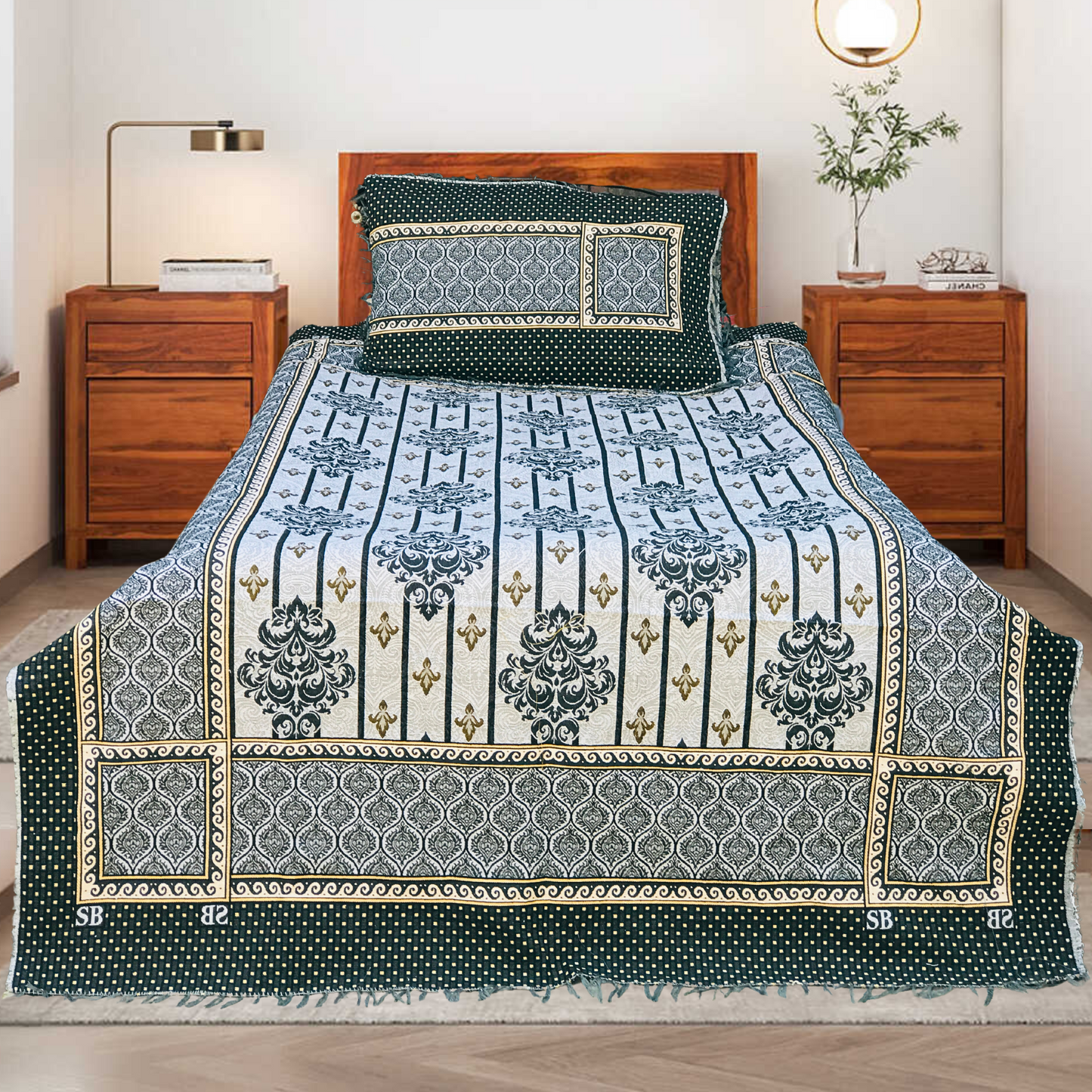 SOTI Grey Supreme Soft 3-Pc Bedsheet Set – Luxury Comfort, Every Night