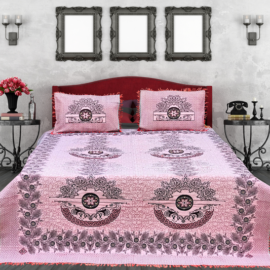 Pink Signature Cotton 3-Pc Bedsheet Set – Your Ultimate Sleep Upgrade
