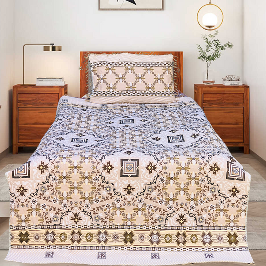 SOTI Brown Jumbo Cotton Mattress 3PC Bedsheet – Premium Fit, Ultimate Comfort