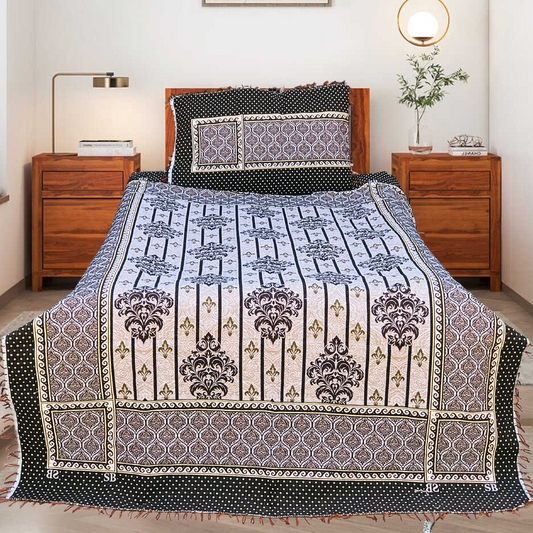 SOTI Brown Supreme Soft 3-Pc Bedsheet Set – Luxury Comfort, Every Night