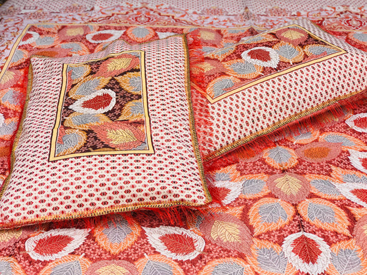 3PC Red Breeze Fancy Bedsheet – Wedding & Home Luxury