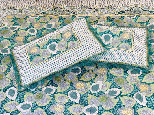 3PC Green Breeze Fancy Bedsheet – Wedding & Home Luxury
