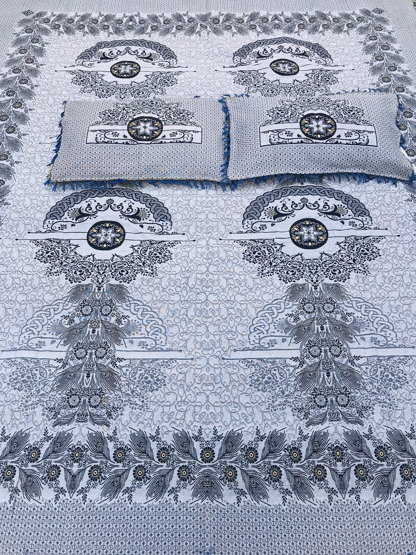 Blue Signature Cotton 3-Pc Bedsheet Set – Your Ultimate Sleep Upgrade