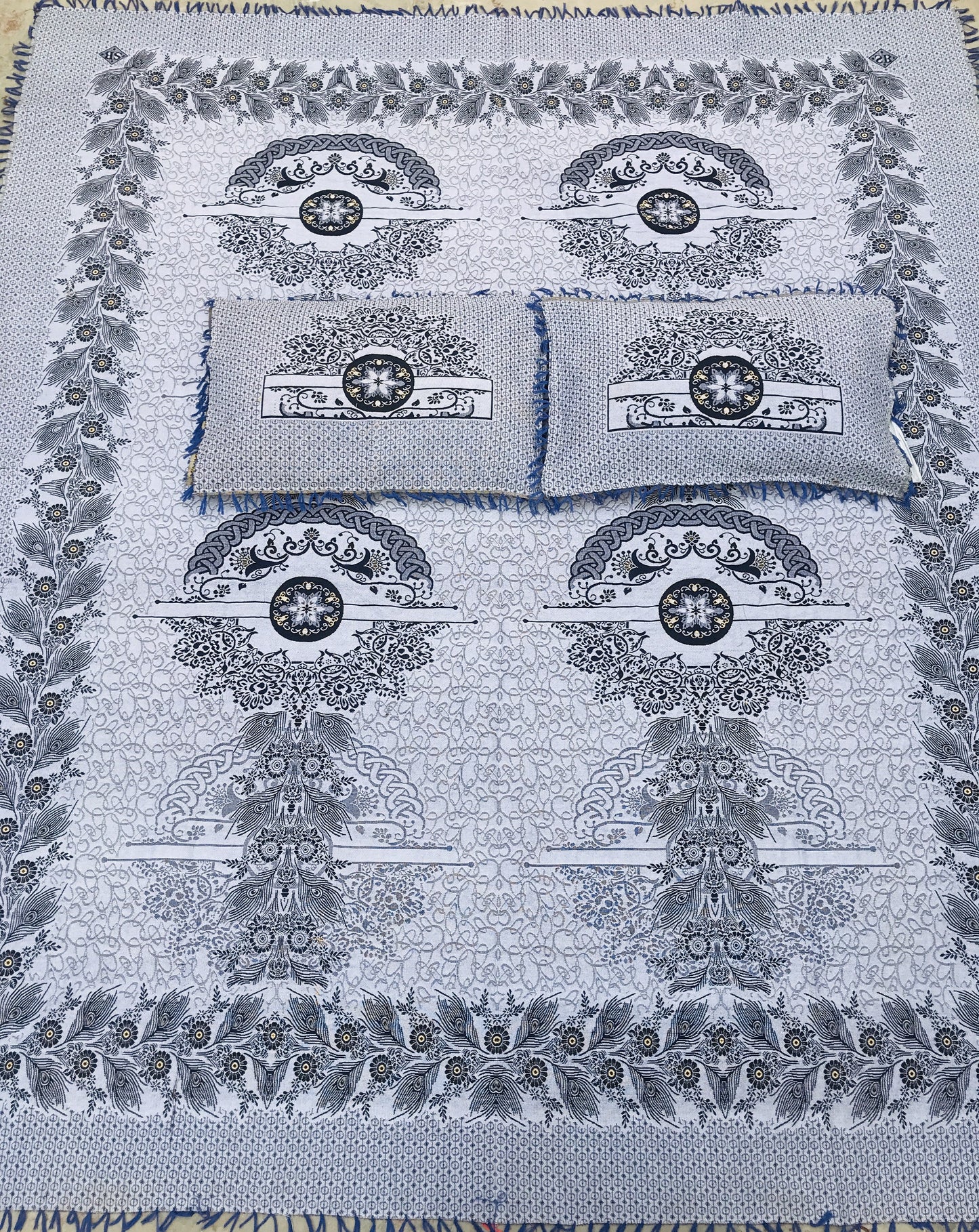 Blue Signature Cotton 3-Pc Bedsheet Set – Your Ultimate Sleep Upgrade
