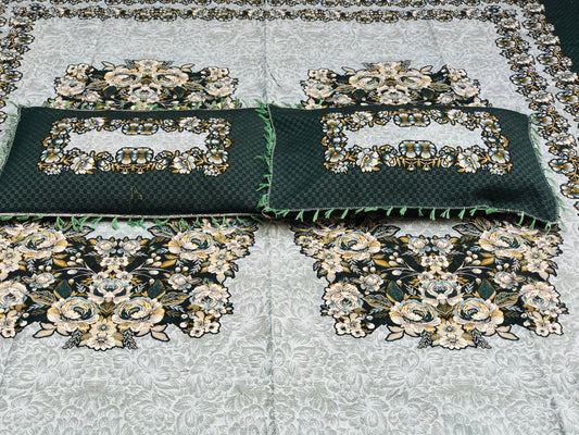 SOTI Green Cotton A1 3PC Bedsheet – Where Luxury Meets Comfort