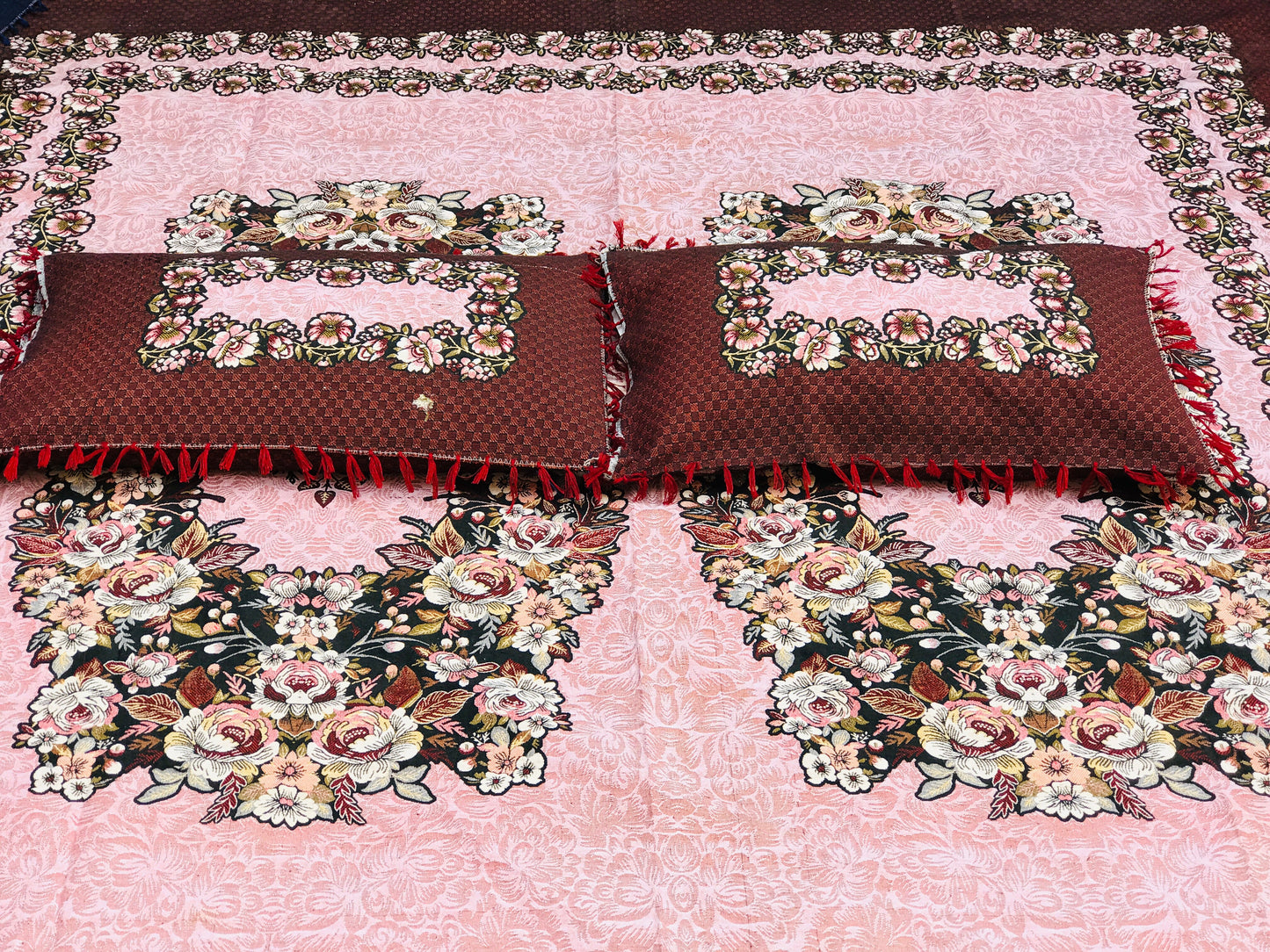 SOTI Red Cotton A1 3PC Bedsheet – Where Luxury Meets Comfort