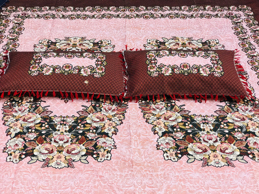 SOTI Red Cotton A1 3PC Bedsheet – Where Luxury Meets Comfort