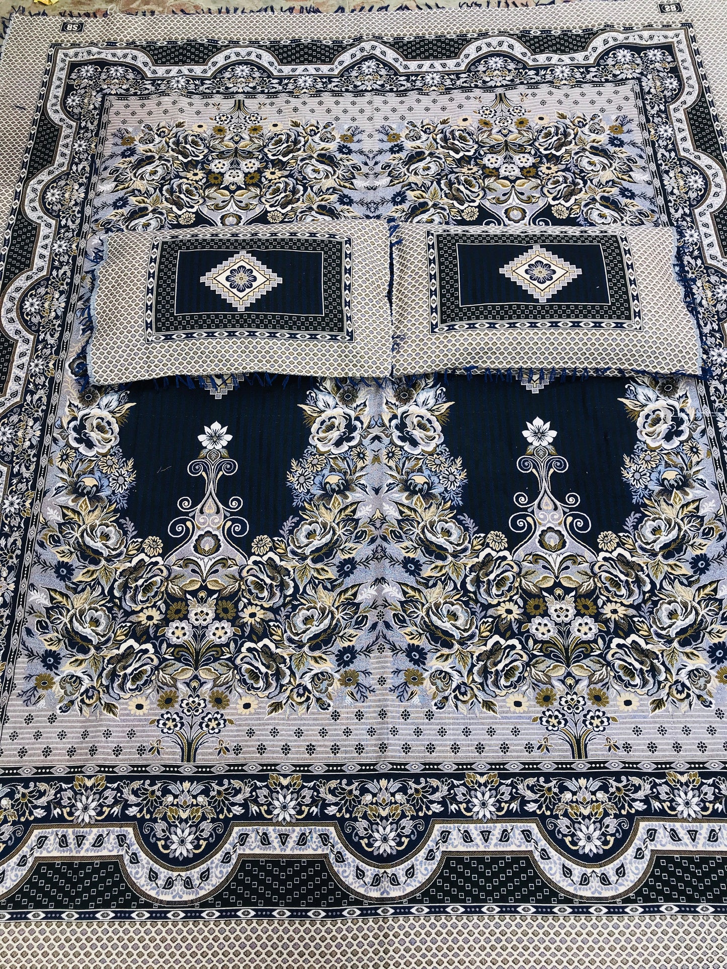 Blue Diamond Grace 3PC Cotton Bedsheet – Luxurious Comfort for Every Home